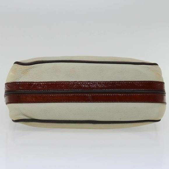 CELINE Hand Bag Leather Beige Auth bs12047 - Picture 5 of 16